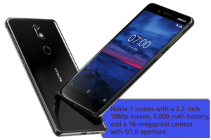 Nokia 7 is officially announced with 4 GB and 6 GB RAM