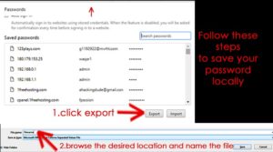 folow these steps to save chrome password