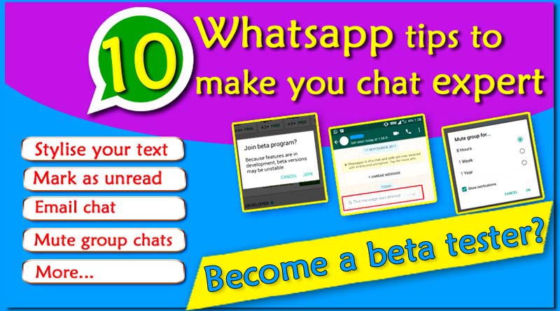 10 Whatsapp tips to make you chat expert