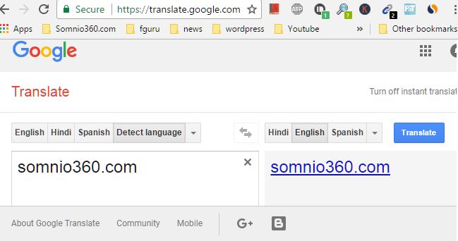 Using Google translate to access blocked website
