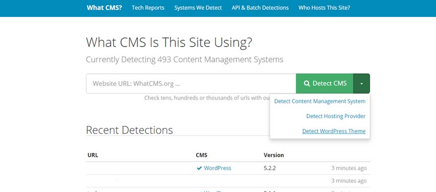 whatCMS-Website-theme-detector