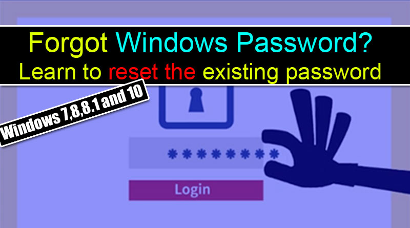 Forgot Windows 8 Password Bypass Windows Password 7,8,8.1 10