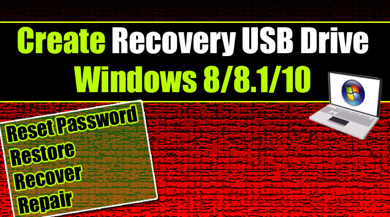 How to Create a Recovery Drive in Windows
