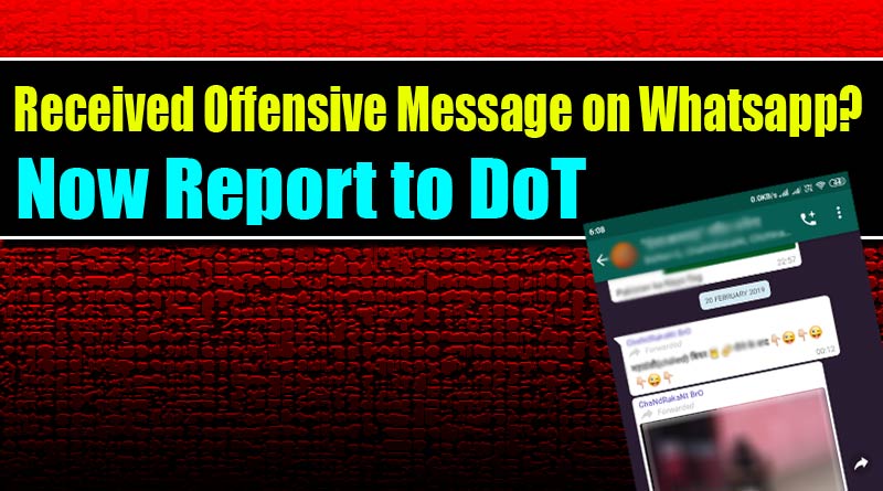 offensive whatsapp-message