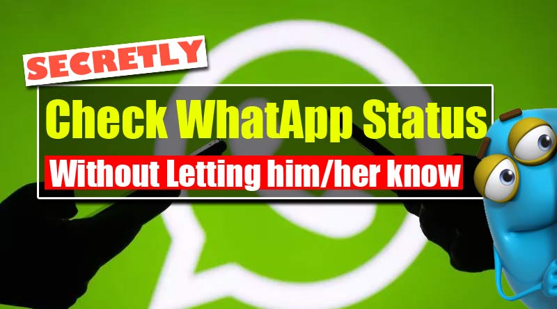 secretly and anonymously view anyone's WhatsApp status update