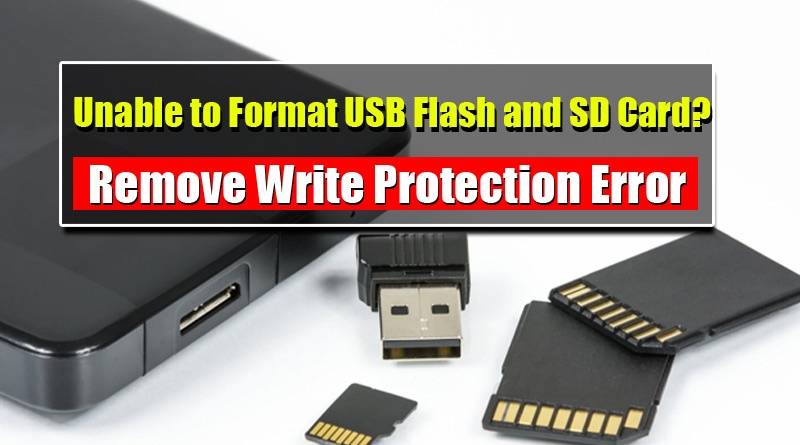 Remove Write Protection from USB drive and SD Card Using CMD