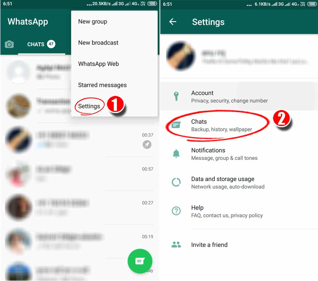 WhatsApp Backup Restore From Google Drive whatsapp settings