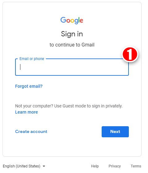 Go to Google account and login