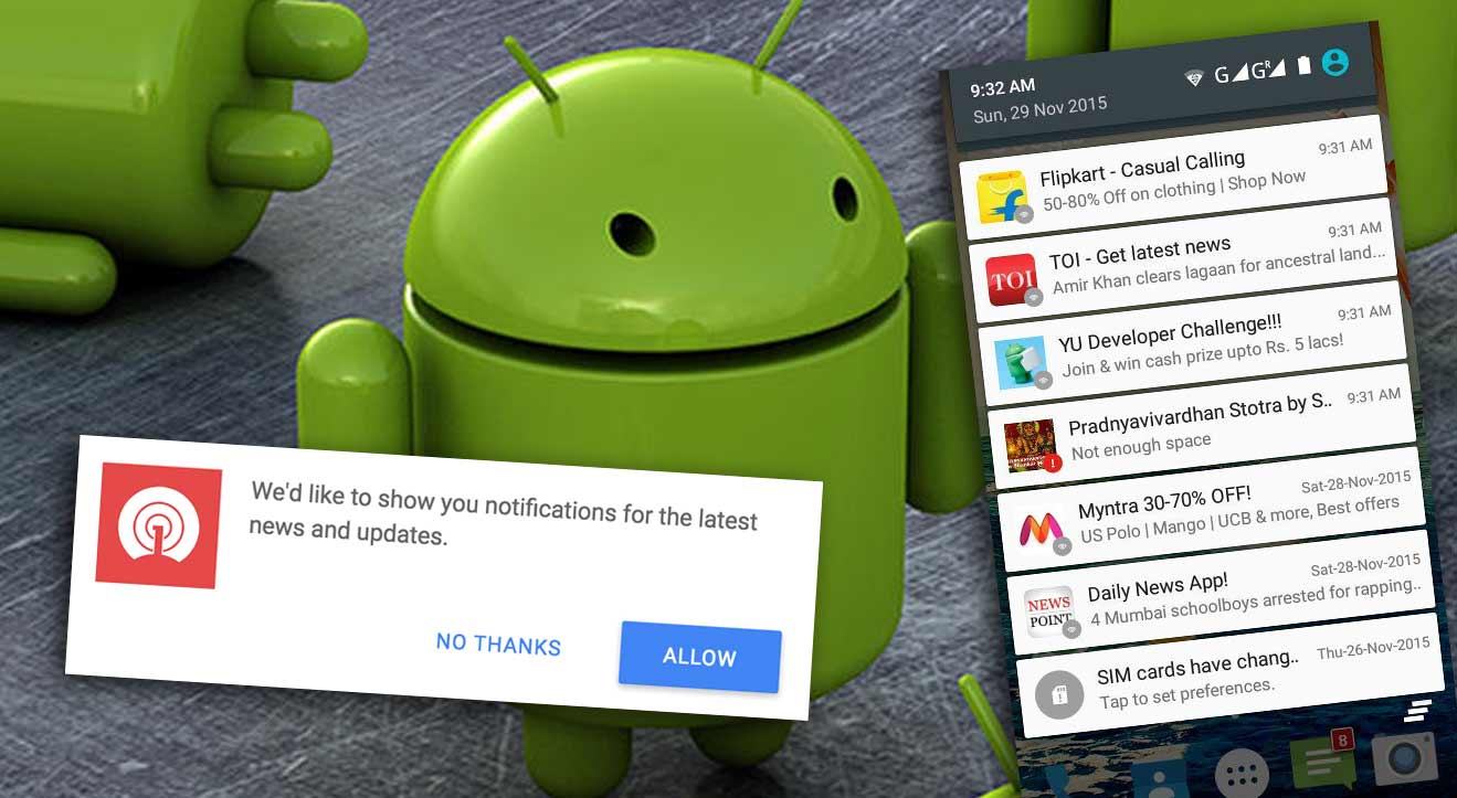 stop chrome notification on android