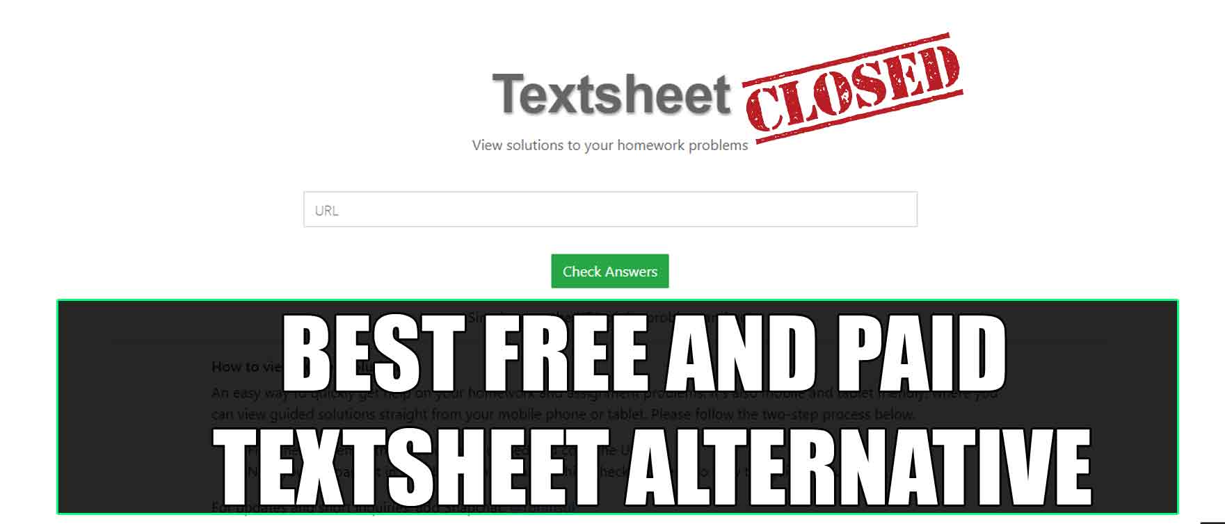 textsheet-alternative